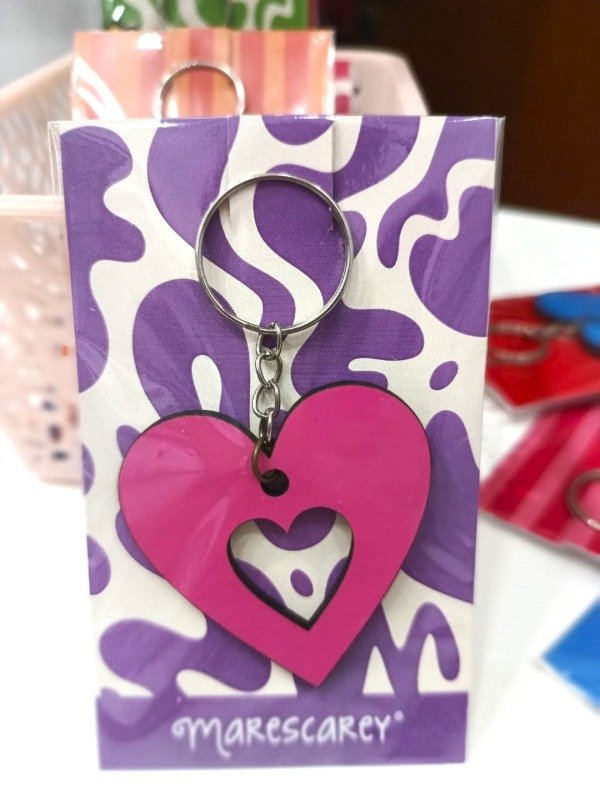 Producto - Llavero Corazón calado / Fuscia Power - 2