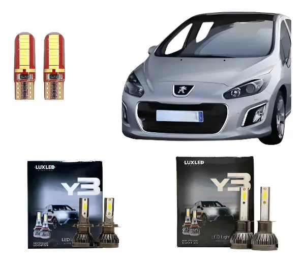 Producto - Kit Cree Led Y3 Luz Baja Y Alta Peugeot 308