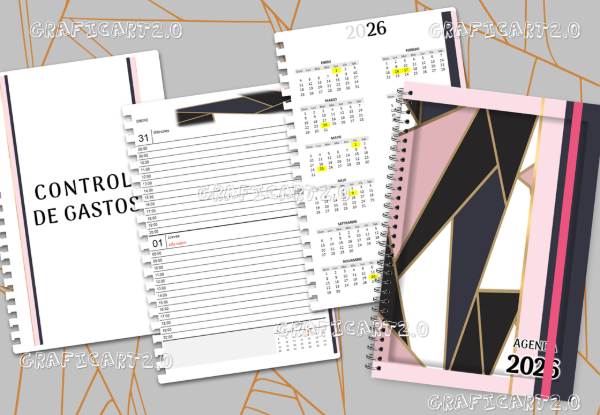 Producto - NUEVO PACK DIGITAL AGENDA 2026 MINIMALISTA