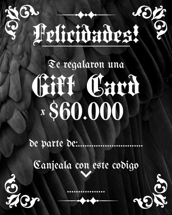 Producto - GIFT CARD 2 - 1