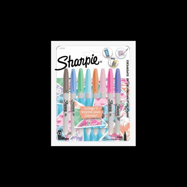Producto - MARCADOR SHARPIE PASTEL X8 CON TARJETAS