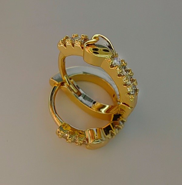 Producto - AROS CUBANOS CORAZON CON CRISTALES