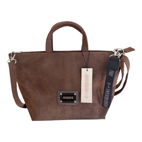 Producto - Cartera mediana símil gamuza - 0