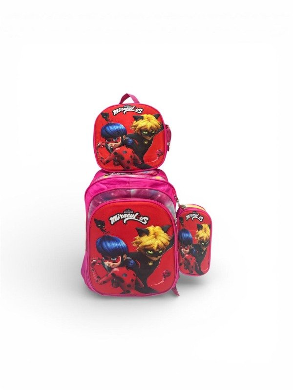 Producto - Miraculous Mochila + Cartuchera + Lonchera