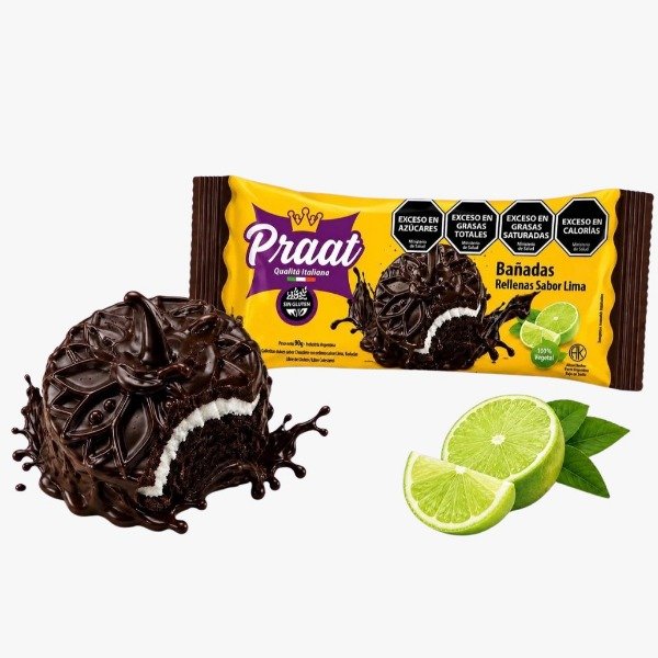 Producto - GALLETITAS RELLENAS DE LIMA BAÑADAS EN CHOCOLATE PRAAT