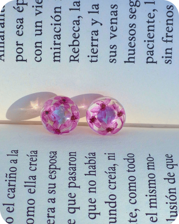 Producto - Aros Flor de Opar pequeños - Plata 925