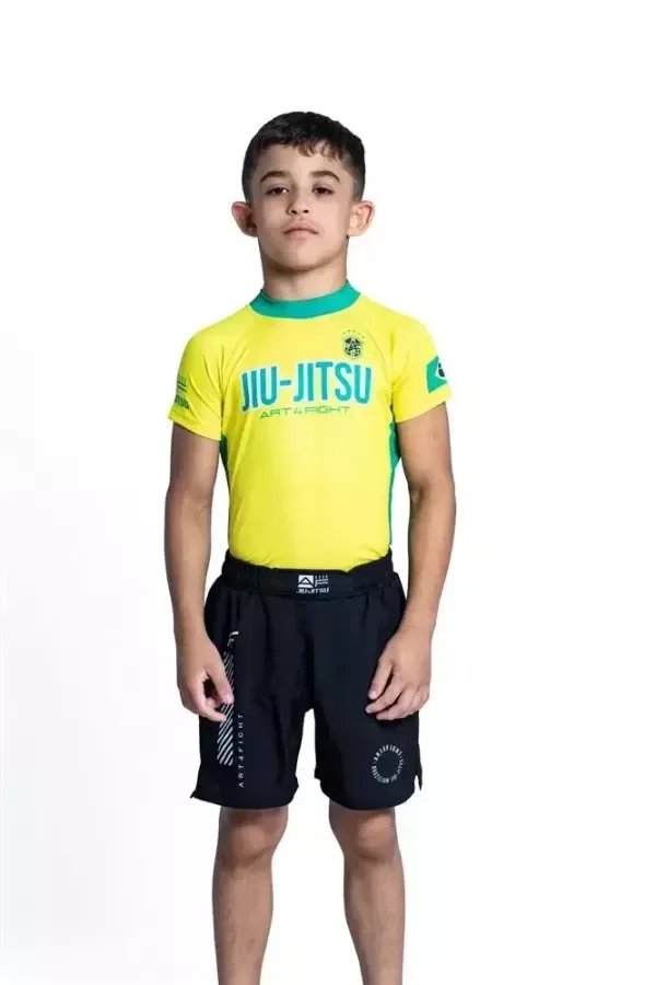 Producto - Rashguard manga corta Infantil Brasil - A4F - 0