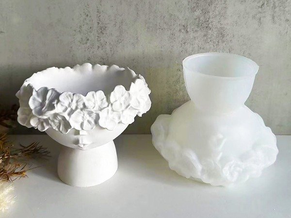 Producto - Molde maceta niña corona de flores