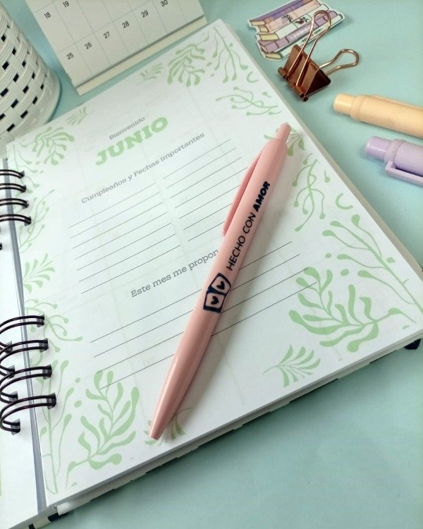 Producto - Agenda semanal vertical con horarios Garden - 4