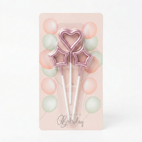 Producto - Set 3 velas Corazon + estrellas - 4