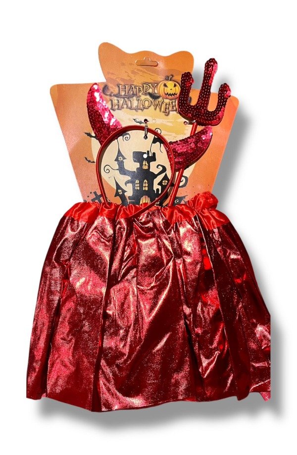 Producto - SET DIABLITA LUJO  x1 ( vincha - tutu )