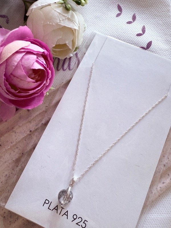 Producto - Collar corazón gris