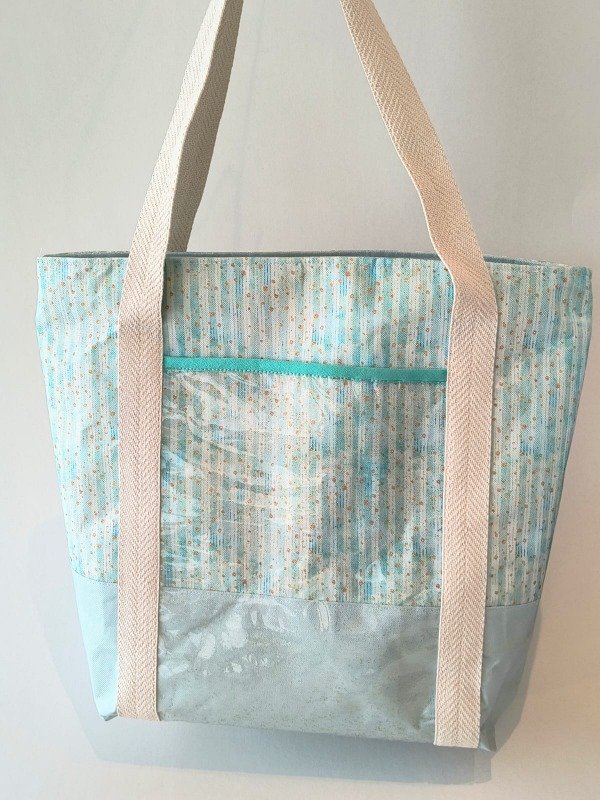 Producto - Bolso Jacinta - Aguamarina con cierre