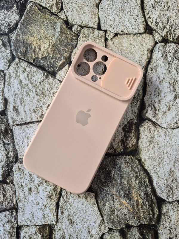 Producto - Funda silicone case cubrecamara iphone 13 pro max rosa viejo