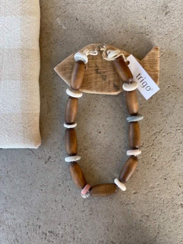 Producto - Collar Madera y ceramica