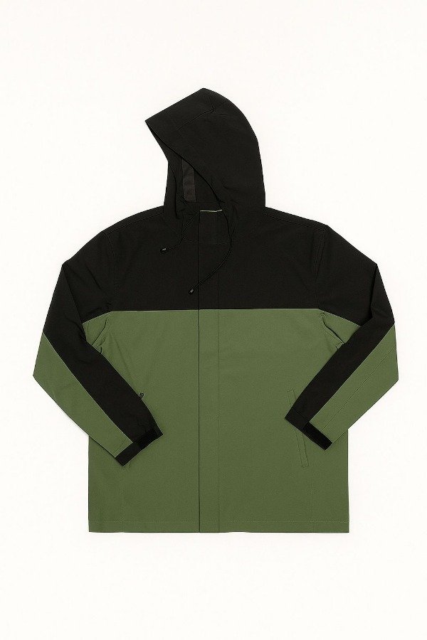 Producto - ROMPEVIENTO IMPERMEABLE BICOLOR VERDE