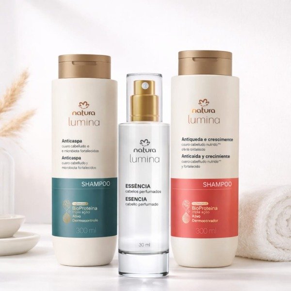 Producto - KIT NATURA SHAMPOO ANTICAIDA + SHAMPOO ANTICASPA + ESENCIA