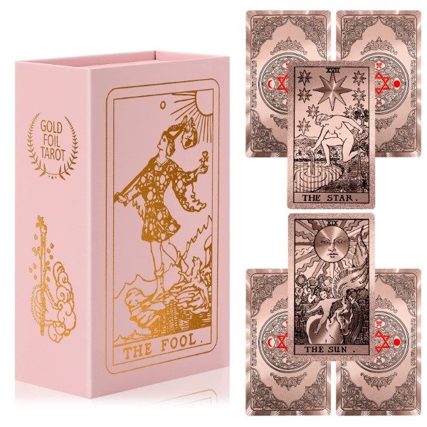 Producto - Tarot Rider Foild Rosa Caja Imantada