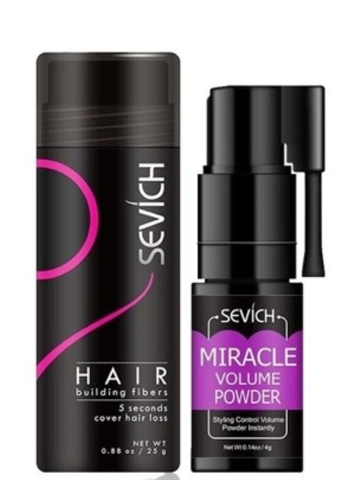 Producto - Kit Fibras Capilares Sevich + Voluminizador Sevich