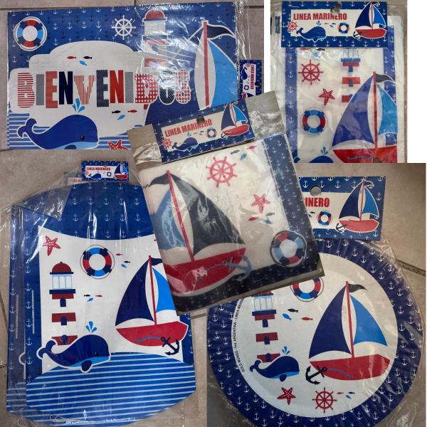 Producto - NAUTICO MARINERO BARQUITO - Artículos para Cumpleaños -