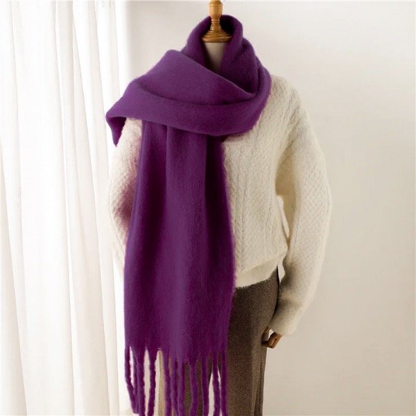 Producto - Bufandon nube morado