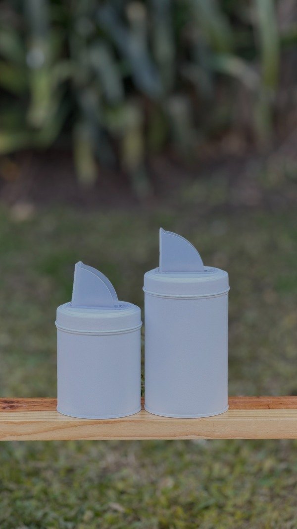 Producto - YERBERO Y AZUCARERO DE LATA BLANCO