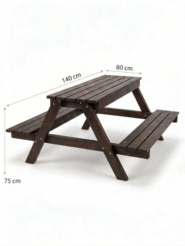 Producto - Mesa Canadiense Picnic 4 Personas Madera Plastica - 1