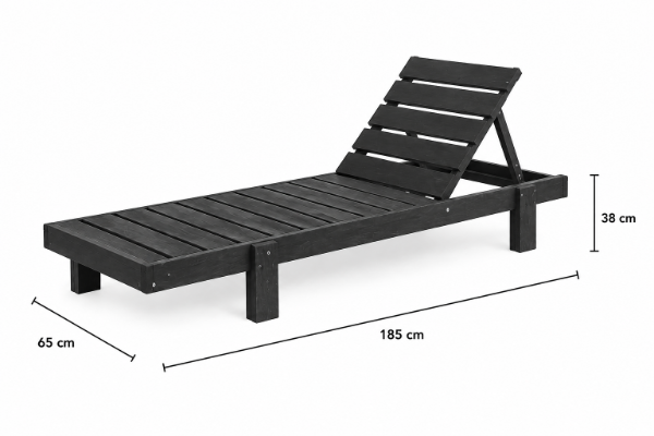 Producto - Reposera De Madera Plástica - 2
