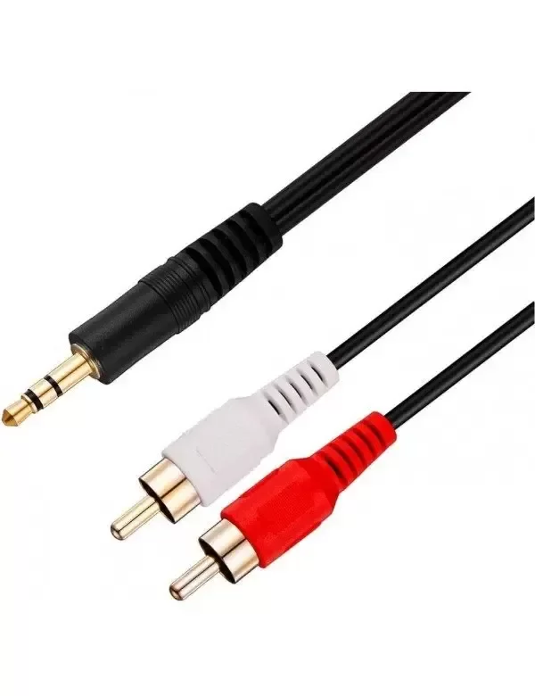 Producto - Cable Mini plug - 2 RCA 3 Metros