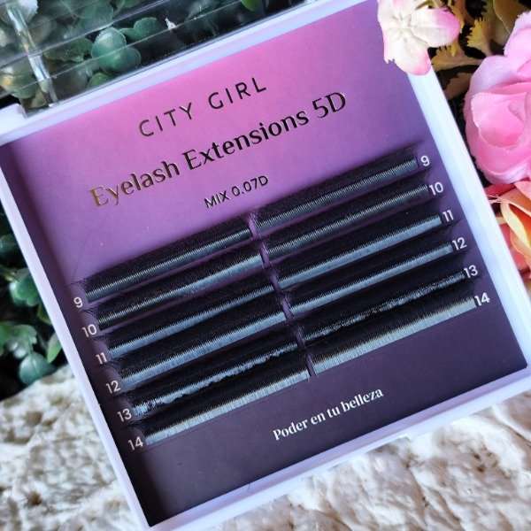 Producto - EXTENSIONES DE PESTAÑAS CITY 5D 0.07