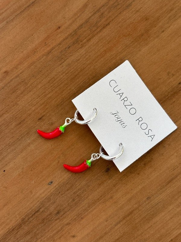Producto - Argollas Chile Rojo