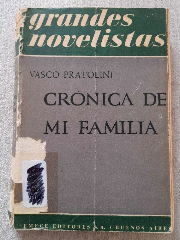 Producto - Cronica De Mi Familia - Vasco Pratolini - Novelistas Emecé
