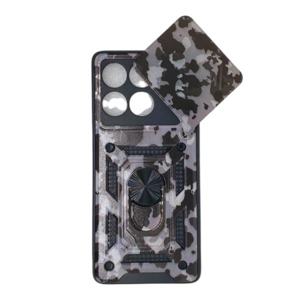 Producto - Funda Reforzada Con Tapa Camara y Anillo Para Motorola Edge 60 Pro Camuflado