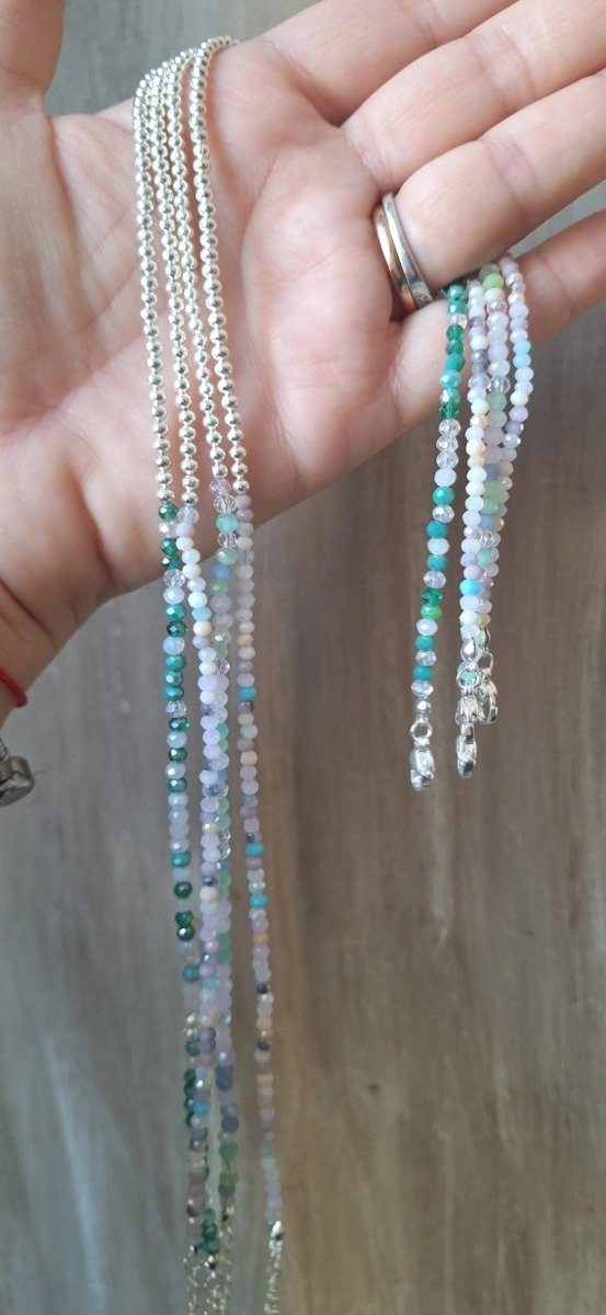 Producto - Choker Mix Cristales Pasteles - 0