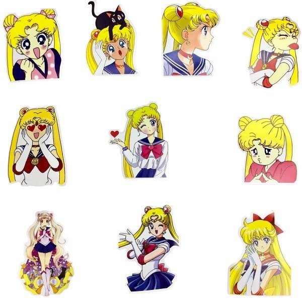 Producto - Stickers Sailor Moon Usagi Tsukino Pack x 52 unidades - 1