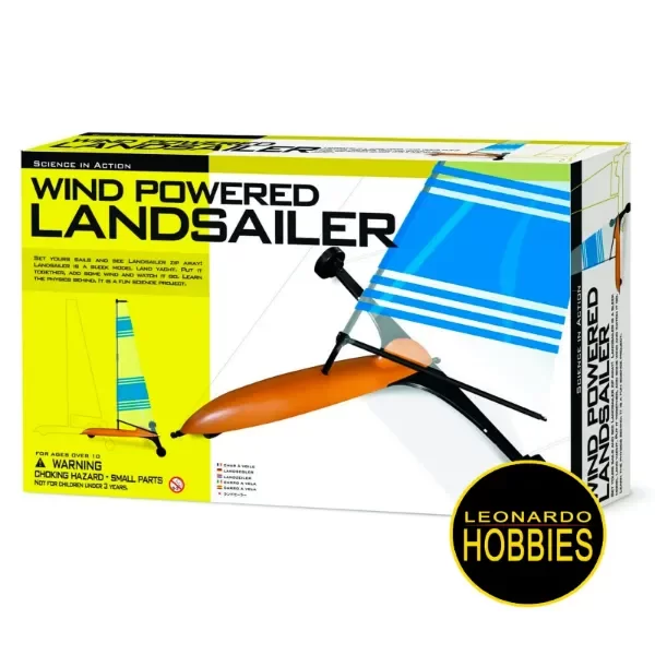 Producto - Carro Velero para Armar (Wind Powered Land Sailer) Kit 4M 911