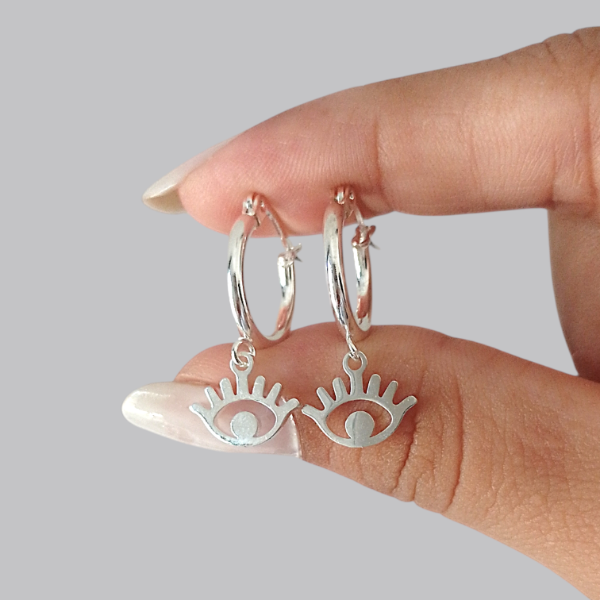 Producto - Argollas dije ojito 1,5cm AB 40242