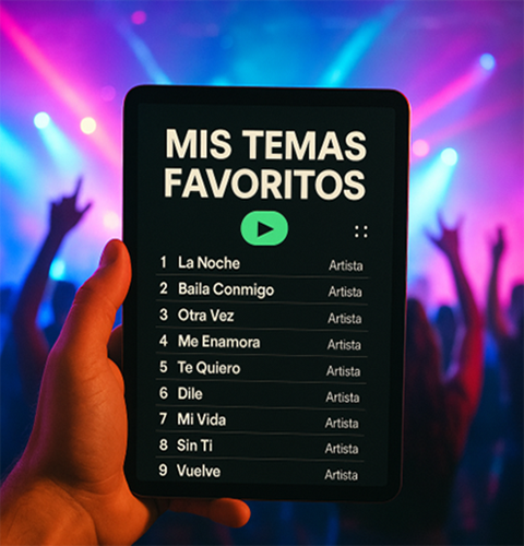 Producto - Lista de canciones para tu fiesta