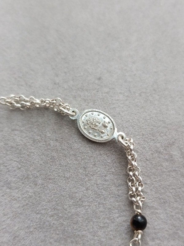 Producto - Pulsera plata milagrosa + ojo de tigre - 3