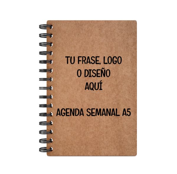 Producto - Agenda Kraft Ecológico Tapa Personalizada
