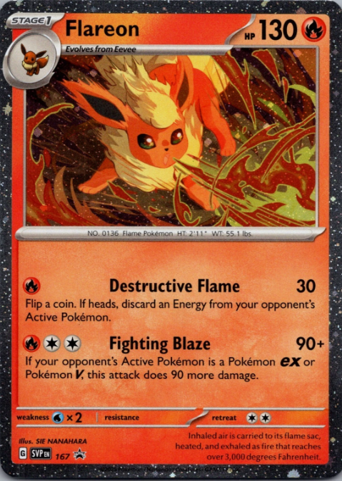 Producto - Flareon (SVP167) [Scarlet and Violet: Black Star Promos]