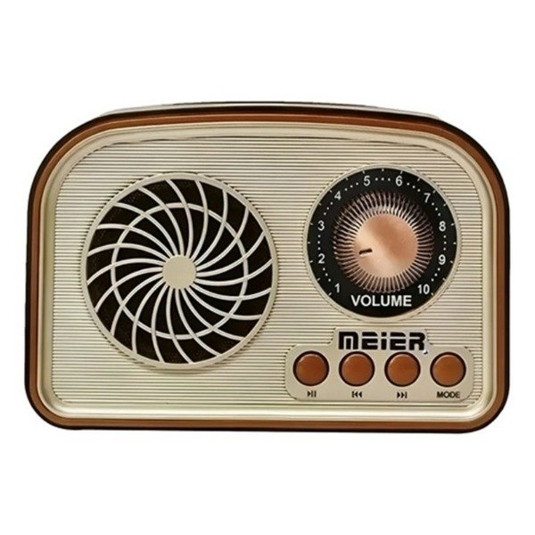 Producto - RADIO PORTATIL RETRO MEIER MD-1010BT AYV0325 USB/SD/AUX/AM/FM/SW RECARGABLE