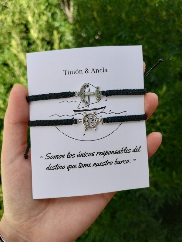 Producto - Pulseras ancla y timón