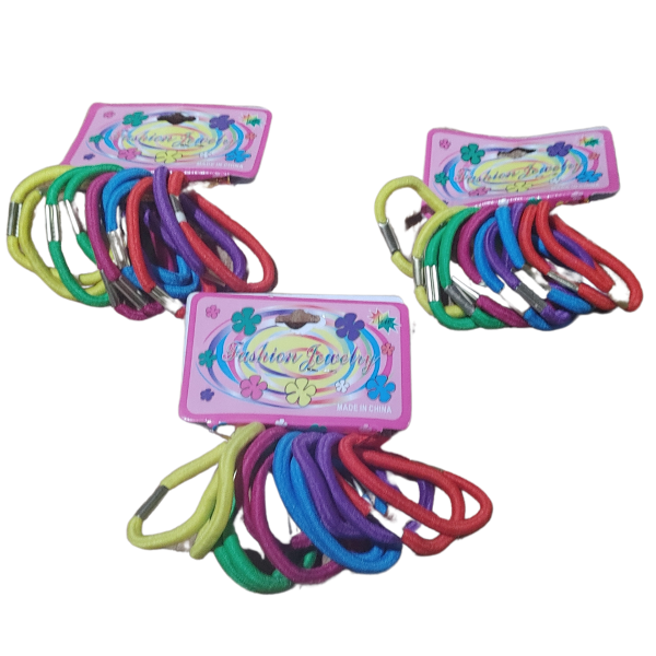 Producto - Colita Gomita De Pelo Poliester Mujer Niña Pack 12 Unidades - 3