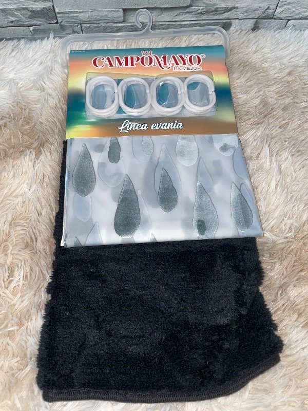 Producto - Set de cortina y alfombra ondea - 2
