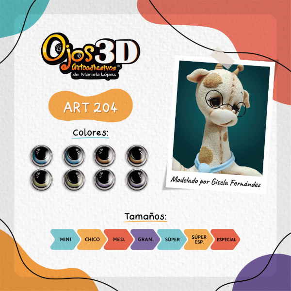 Producto - Ojito 3D art 204