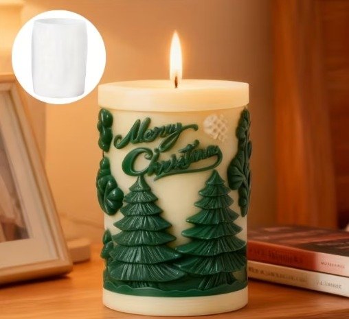 Producto - Molde de silicona para VELA/ Merry Christmas