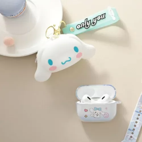 Producto - Kit Auricular inalambrico con cargador portatil Cinnamoroll con monedero llavero