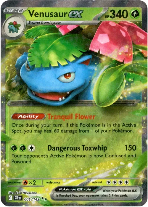 Producto - Venusaur ex - 001/142 - Stellar Crown - Holo