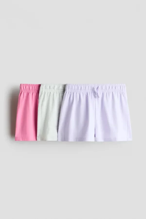 Producto - Pack x 3 shorts HyM rosa, lila, gris